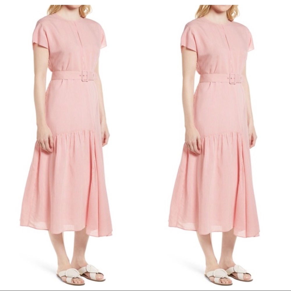 Nordstrom Signature Stripe Belted Dress